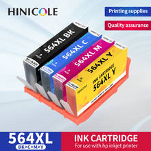 Hinicool-cartucho de tinta para impresora hp, recambio de tinta Compatible con Photosmart B8550, C6324, C310a, C410, 564, D5460, 6510, B209a, 7510, 564XL, 4610 2024 - compra barato