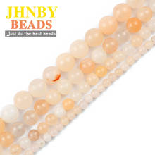 JHNBY Rosa Aventurina Piedra Natural 4.6.8.10MM espaciadores redondas perlas para joyería pulseras collar accesorios de fabricación de bricolaje 2024 - compra barato