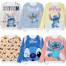 Disney lilo & stitch bonecos de anime, produtos de desenho animado, acessórios de cosplay, moletom personalizado, presente casual unissex 2024 - compre barato