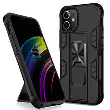 Military Ring Holder Phone Case For iPhone 11 Pro Max 12 Mini XS XR X 8 Plus 7 6S SE 2020 Shockproof Silicone Cover Accessories 2024 - buy cheap