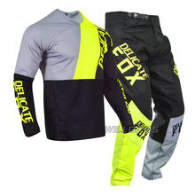 DELICATE FOX-Conjunto de pantalones y Jersey ATV para Motocross, equipo de bicicleta de montaña todoterreno MX ATV, negro/amarillo, 2020 LOVL SE, novedad de 180 2024 - compra barato