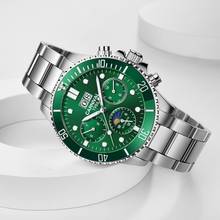 Luxury Sport Automatic Watch CARNIVAL Swim Mechanical Watch Men Sapphire Calendar Week Month display Waterproof Moon phase Clock 2024 - buy cheap