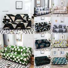 Fundas de sofá con estampado geométrico para sala de estar, cubierta elástica para esquina seccional del sofá, 1/2/3/4 asientos 2024 - compra barato
