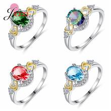 New Fashion Genuine 925 Sterling Silver Rings For Women Wedding Anniversary Birthday Super Nice Promise Crystal Rings For Lover 2024 - buy cheap