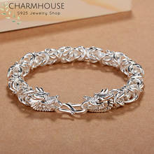 Charmhouse Silver Bracelets For Men Dragon Chain Bracelet Bangles Pulseira Wristband Fashion Jewelry Accessories Bijoux 2024 - buy cheap