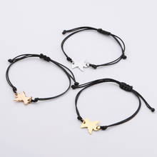 Fnixtar 20Pcs Angel Charm Bracelets Mirror Polish Stainless Steel Adjustable Bracelets For Women's Men's Christmas Jewelry 2024 - buy cheap
