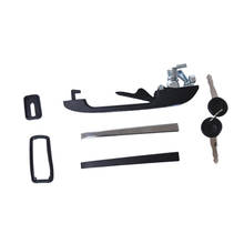Black Front Left Side Exterior Door Handle Kits For VW Golf Jetta MK1 MK2 2024 - buy cheap