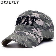Gorra de béisbol de camuflaje SWAT para hombre, gorra táctica del ejército, ajustable, de algodón 2024 - compra barato