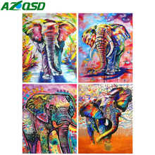 AZQSD Diamond Painting 5d Elephant Cross Stitch Rhinestones Diamond Art Embroidery Animal Handmade Home Decor Needlework Gift 2024 - buy cheap