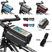 Bike Phone Holder Bag Touch Screen Bike Frame Bag Front Tube Bag Cycle Frame Bag Waterproof 6 Inch Bicycles Accessories MTB 2024 - buy cheap