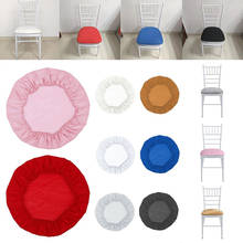 Capas de cadeiras coloridas spandex tecido stretch elástico, protetor de assentos para cozinha, casamento, banquete, decoração de hotel 2024 - compre barato
