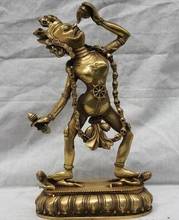 free shipping Tibet Buddhist Fane Brass Copper Vajrayogini Vajravarahi Dakini Buddha Statue 2024 - buy cheap