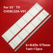 LED backlight strip 12 lamp for Cha ngh ong 58"TV RF-AC580E30-0601L-02 RF-AC580E30-0601R-02 58U1 C580U15-E1-C 2024 - buy cheap