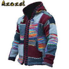 Hooded Sweatercoat Knitted Mens Cardigan Coats Winter Clothes European Style Outwear Vintage Mens Hoodies Sweater Plus Size 5XL 2024 - buy cheap