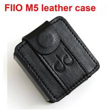 Кожаный чехол FiiO M5, защитный чехол для музыкального плеера mp3, кожаный чехол DAP (с эластичным петельным ремешком) Черный, ремешок для часов. 2024 - купить недорого