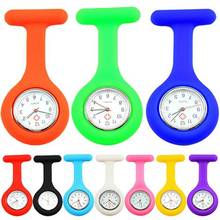 Reloj informal de bolsillo con cadena para mujer, bonito reloj de silicona para enfermera, broche Fob, Túnica de bolsillo, reloj de movimiento de cuarzo 2024 - compra barato