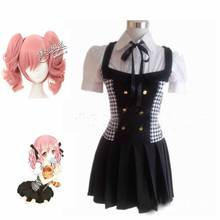 Inu x Boku SS Cosplay Costume Shirakiin Ririchiyo Roromiya Karuta cosplay Dress + wig Inu x Boku Secret Service School Uniform 2024 - buy cheap