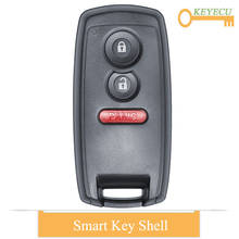Keyecu-capa de chave inteligente de carro com controle remoto, concha, para suzuki grand vitara sx4 swift fob 2 + 1 3 botões, com/sem lâmina 2024 - compre barato