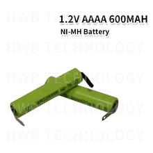 2 unids/lote AAAA 600MAH 1,2 V Ni-MH batería recargable banda Pie de soldadura Bluetooth auriculares batería, bolígrafo electrónico envío gratis 2024 - compra barato