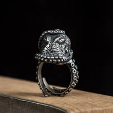 VamGoth1573 кольцо из стерлингового серебра 925 пробы с открытым гиперболом, кольцо с осьминогом, особенно оптовая продажа, ювелирные изделия, регулируемый размер, бесплатная доставка 2024 - купить недорого
