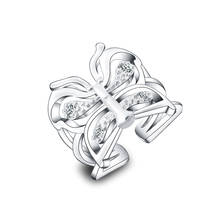 New 925 Sterling Silver Ring Beautiful Butterfly Ring Can Be Adjusted As Woman Jewelry Gift 2024 - buy cheap