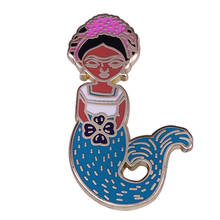 Little mermaid magic brooch unique Sirenita feminist art collectible 2024 - buy cheap