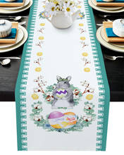 Easter Cotton Egg Bunny Table Runner Wedding Table Decoration Home Decor Kitchen Table Runners And Placemats 2024 - buy cheap