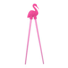Kids Chopsticks Cartoon Flamingo Style Food Eating Tool Gift Toy Easy Use 2024 - buy cheap