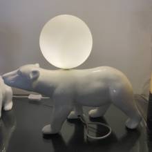 Lámpara de mesa de oso Polar para decoración del hogar, luz Led de mesa para dormitorio, estudio, escritorio, lectura y sala de estar 2024 - compra barato
