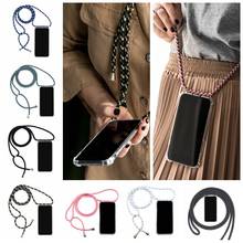 Crossbody Cordão Colar Cordão Capa Samsung Galaxy A70 A50 A40 A30 A20 A10 A80 A90 A60 M51 A31 A41 A81 A91 A21S Tampa Do Caso 2024 - compre barato