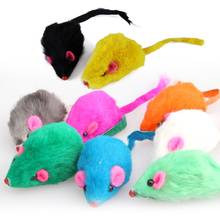 Quente aleatório 4.5cm criativo animal de estimação brinquedos coloridos interativos pele de coelho falso mouse pet gato brinquedos mini engraçado jogar brinquedos gatos gatinho 2024 - compre barato