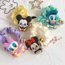Disney new pearlescent color bowel cartoon Mickey mouse children hair rope baby girls rubber band hair ornament headdress 2024 - buy cheap