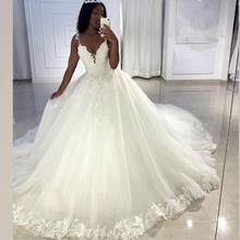 Modern Princess Ball Gown Lace Wedding Dresses Sequined Beaded Plus Size Vestido De Novia Trouwjurk Bridal Gowns 2024 - buy cheap
