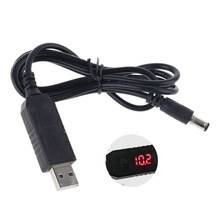 QC3.0 USB a 5V-12V tensión regulable 5,5x2,1mm Cable de alimentación para Router WiFi LED 2024 - compra barato