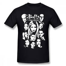 Баффи-истребительница вампиров футболка размера плюс хлопок Crewneck пользовательские короткий рукав Футболка Для мужчин 2024 - купить недорого