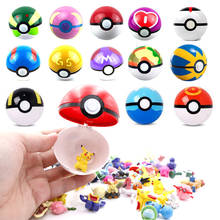 Brinquedos esferas de ação para chidren, com mini pérola, squirtle e pikachu, personagens dentro, colecionáveis 2024 - compre barato