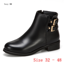 Spring Autumn Low Heels Woman Ankle Chelsea Boots Women Casual Shoes Low Heel Short Boots Small Plus Size 32 - 48 2024 - buy cheap