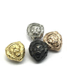 2mm 316L Stainless steel Plated Gold Animal Lion head Beads Charms The king of Beasts Spacer Beads for Bracelet Jewelry Making 2024 - buy cheap