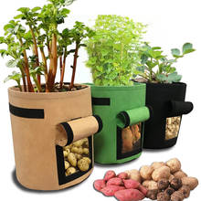 7 Gallons Grow Bag Potato Grow Planter Non-woven Tomato Planting Bag Container Thicken Garden Pot Supplies Planting Accessories 2024 - buy cheap