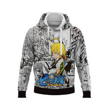 Casaco de capuz manga seven com estampa 3d, blusão masculino e feminino de anime 2024 - compre barato