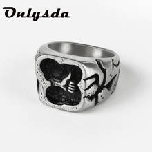 Boyfriend gift Stainless steel Finger "Like"ring men Vintage Retro engagement anillos Rock wedding jewelry Wholesale Anel OSR493 2024 - buy cheap
