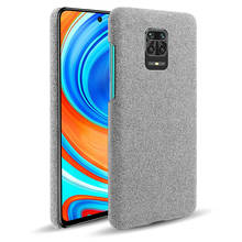 Capa de tecido para xiaomi, redmi note 9 s, slim, retrô, resistente, capa para celular, redmi note 9 pro max 9 s, 9 s, 9pro, funda 2024 - compre barato