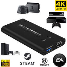 USB Capture USB3.0 HDMI 4K60Hz Video Capture HDMI to USB Video Capture Card Dongle Game Streaming Live Stream Broadcast MICinput 2024 - buy cheap