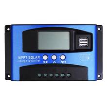 30/40/50/60/100A MPPT Solar Charge Controller Dual USB LCD Display 12V/24V Auto Solar Cell Panel Charger Regulator Charge 2024 - buy cheap