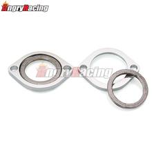 1 Pair Chrome Motorbike Exhaust Flanges Retaining Ring Flanged Nuts Pipe For Harley Sportster 883 1200 XL883/1200 1986-2015 2024 - buy cheap