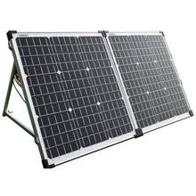 100w (2 pces 50w) painel solar de vidro 12v painel solar rígido monocrystallne carregador de bateria para casa/caravana/viagem/acampamento fácil levar 2024 - compre barato