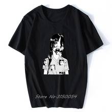 Camiseta anime junji ito masculina de manga curta, camiseta de algodão masculina da manga curta do anime shintaro kago 2024 - compre barato
