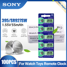 Sony bateria de óxido de prata original, 100 395 ag7 sr927sw sr927w sr927 lr927 lr927w, bateria de óxido de prata 399 v para relógio, brinquedos, célula de botão remoto com 1.55 peças 2024 - compre barato