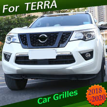 Grelha dianteira para nissan terra, compatível com os modelos 2018 e 2019, nas cores preta e prateada 2024 - compre barato