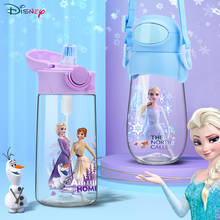 Детская бутылка для воды Disney, летняя бутылка для чайника с Микки-Маусом для девочек-студенток, Аиша Холодное сердце, без БФА, бутылка для квадратная соломенная для детского сада 2024 - купить недорого